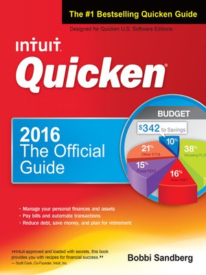 cover image of Quicken 2016 the Official Guide
